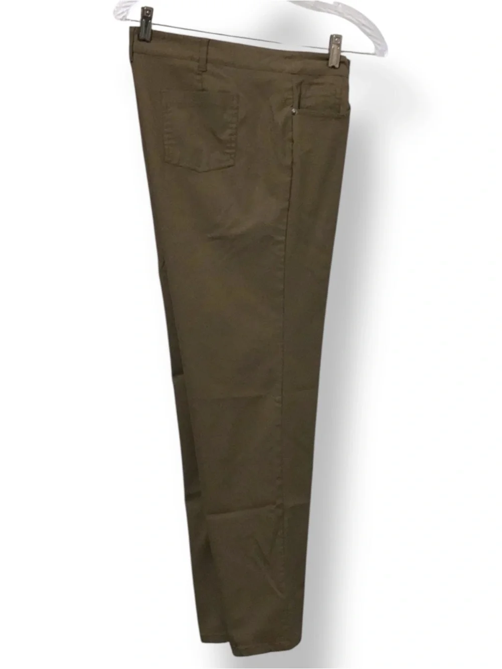 SOHO Apparel Women’s Straight Leg Pants | Neutral Workwear Trouser Camel Size 16